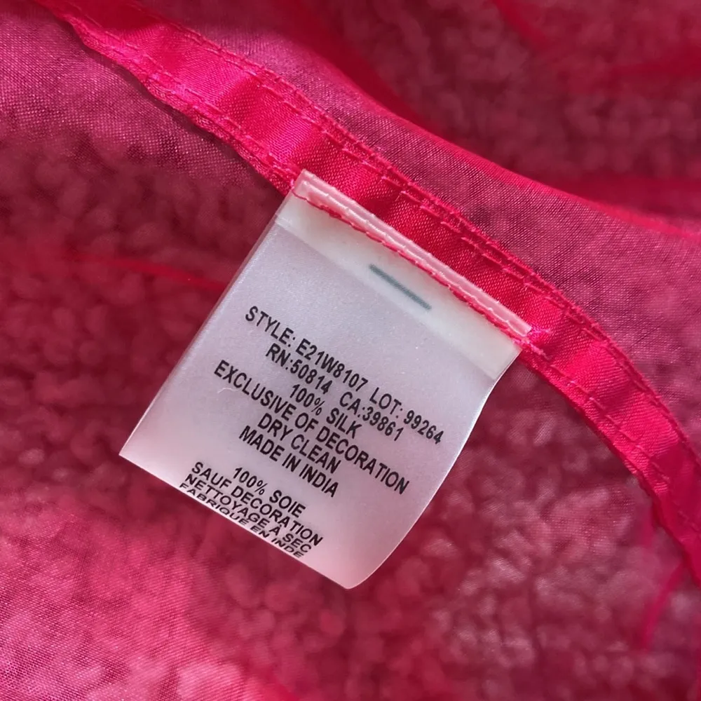 100% silk bomber jacket. Xs - Image 9