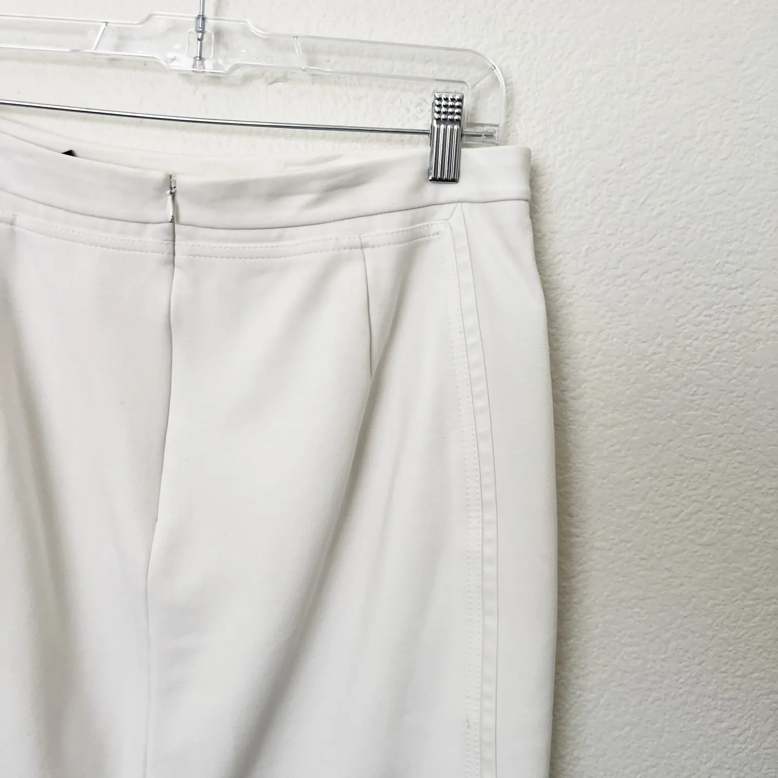 [White House Black Market] Nautical White Sailor Button Midi Pencil Skirt Sz 12 - Image 6