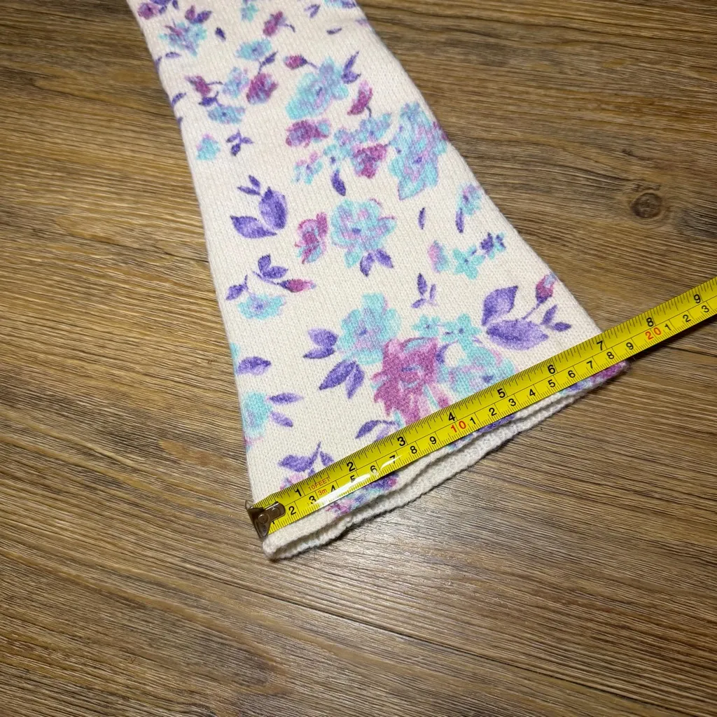 Saltwater LUXE Purple and Blue Vittoria Floral Sweater Medium - Image 14