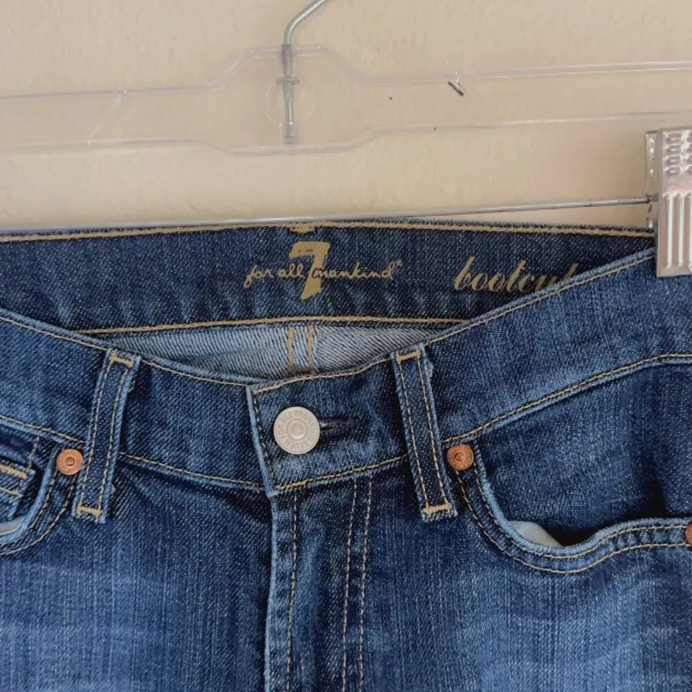 7 For All ManKind womens bootcut size 24 midnight rain - Image 5