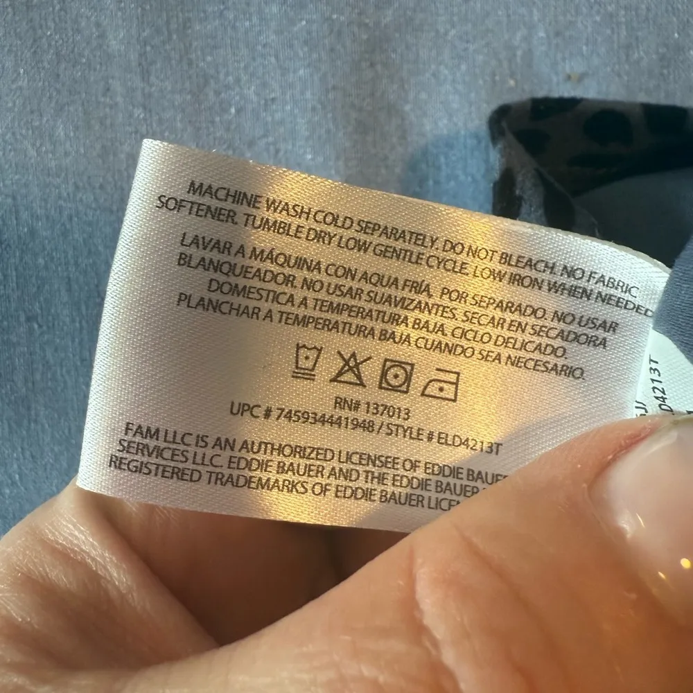 Eddie Bauer  Blue Backless Halter Dress - Image 5