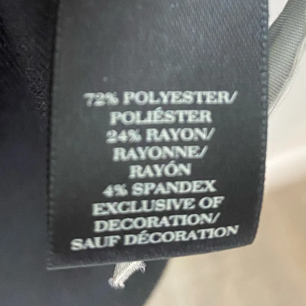 Ann Taylor Peplum Hem Blouse Womens Large Black & White Belted Bow Retro Preppy - Image 10