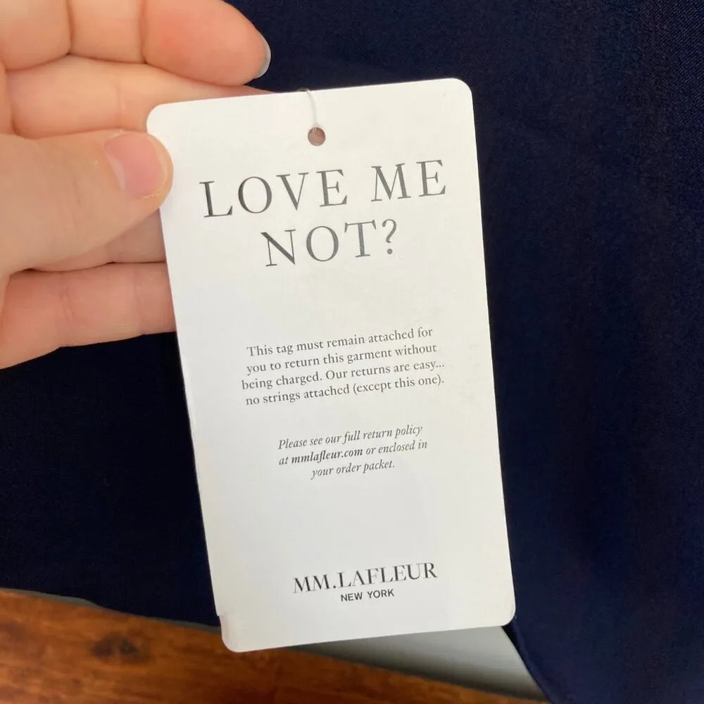 MM LaFleur Dress 3X Navy Aditi WonderTex Corp Career Classic Minimalist Capsule - Image 10