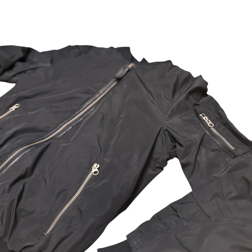 Mackage Black Bomber Jacket Women’s Size Small Lightweight Zip Up Outerwear EUC - Image 5