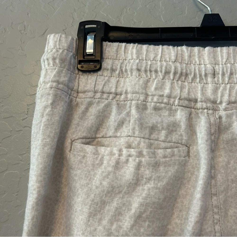 Athleta cabo linen jogger in micro cheetah abalone grey print size 4 - Image 14