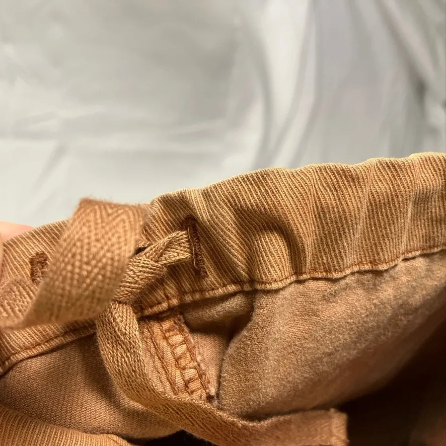 Old Navy Womens Cargo Pants High-Rise‎ Elastic Waist Tan Cropped XXL Plus Size - Image 7