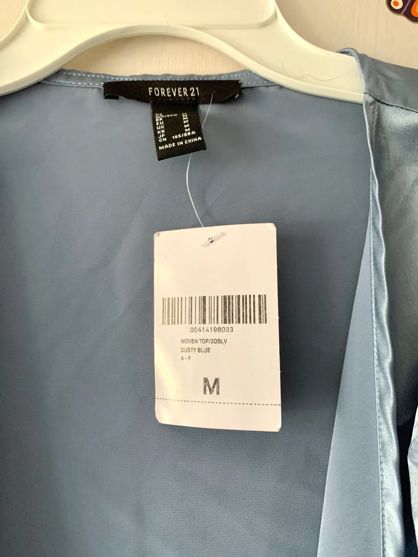 Forever 21 Tie Front Satin Top - Image 4