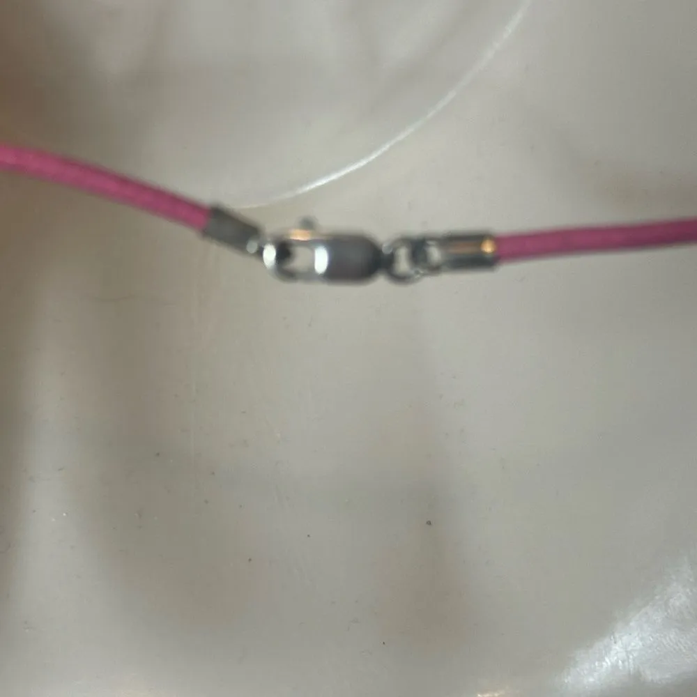 Vintage Rose Quartz Pendant Necklace‎ Pink - Image 3