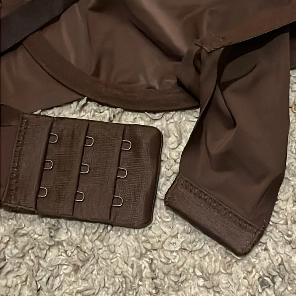 Smoothez By Aerie Brown Balconette Mesh Underwire Unlined Bra full coverage - Image 3