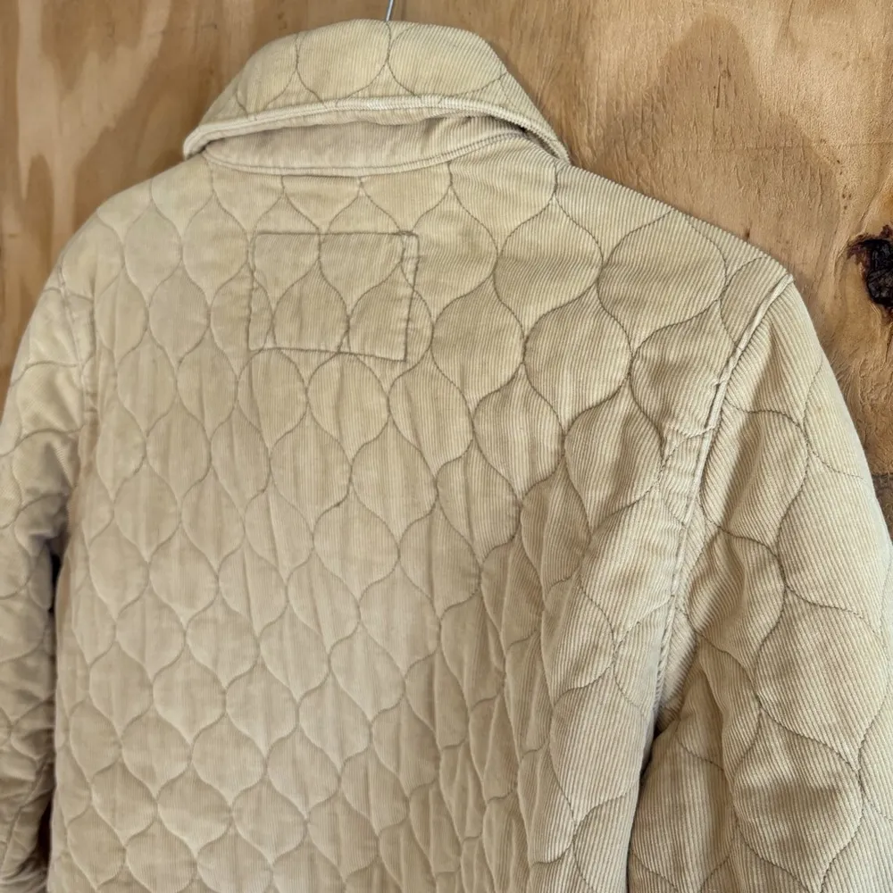Sonoma Tan Quilted Corduroy Cotton Jacket Sz L - Image 5