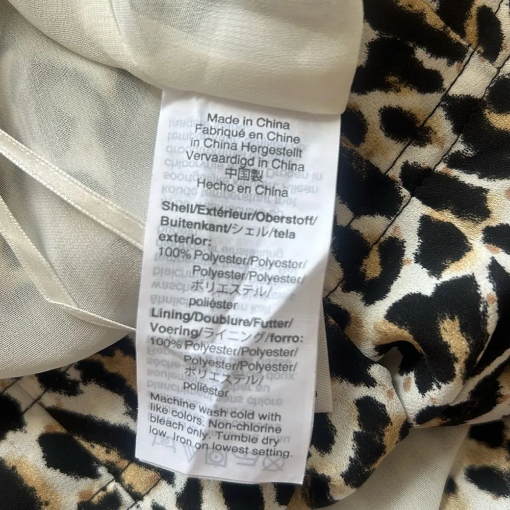 J.Crew  Pleated Leopard Midi Skirt Size 8 - Image 9