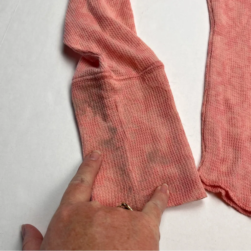 Intimately Free People‎ Turtleneck Top Medium Rose Pink Burnout Floral NEW *FLAW - Image 6