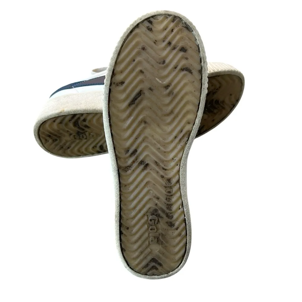 Gola Vegan Classics Women's Tennis Mark Cox Sneakers Offwhite/Vintage Blue Sz 8. - Image 7