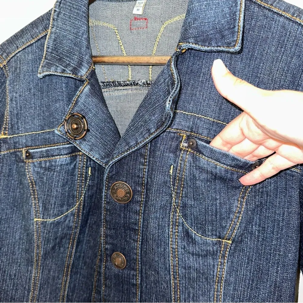 LA Blues denim jacket western southern cowgirl M - Image 5