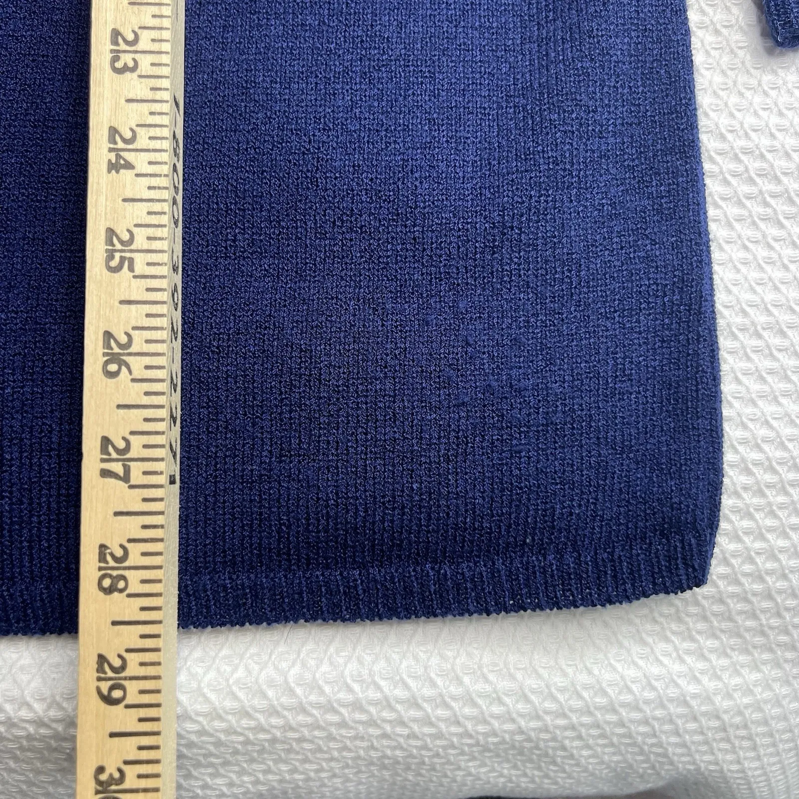 San Remo By Laura Knits VTG Women's Size Large Blue Long Sleeve Button‎ Cardigan - Image 8