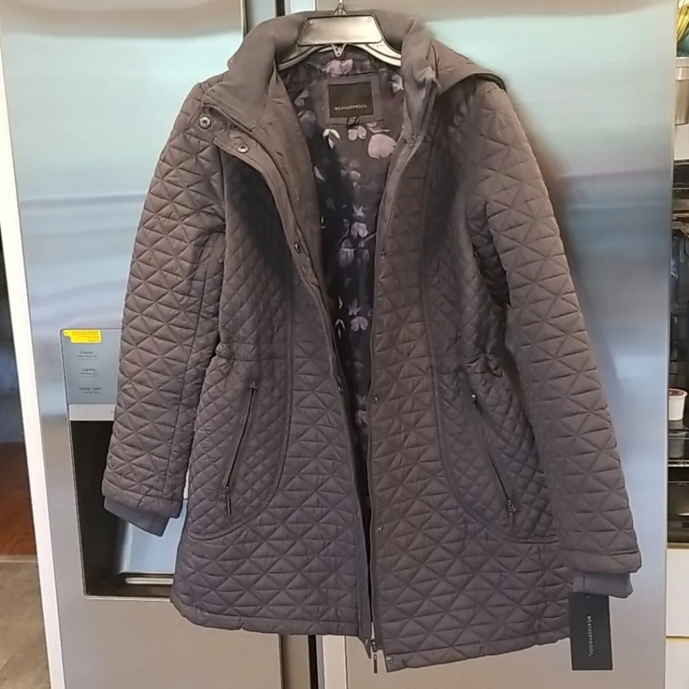 💕WEATHERPROOF💕 Quilted Jacket with Hood - Image 2