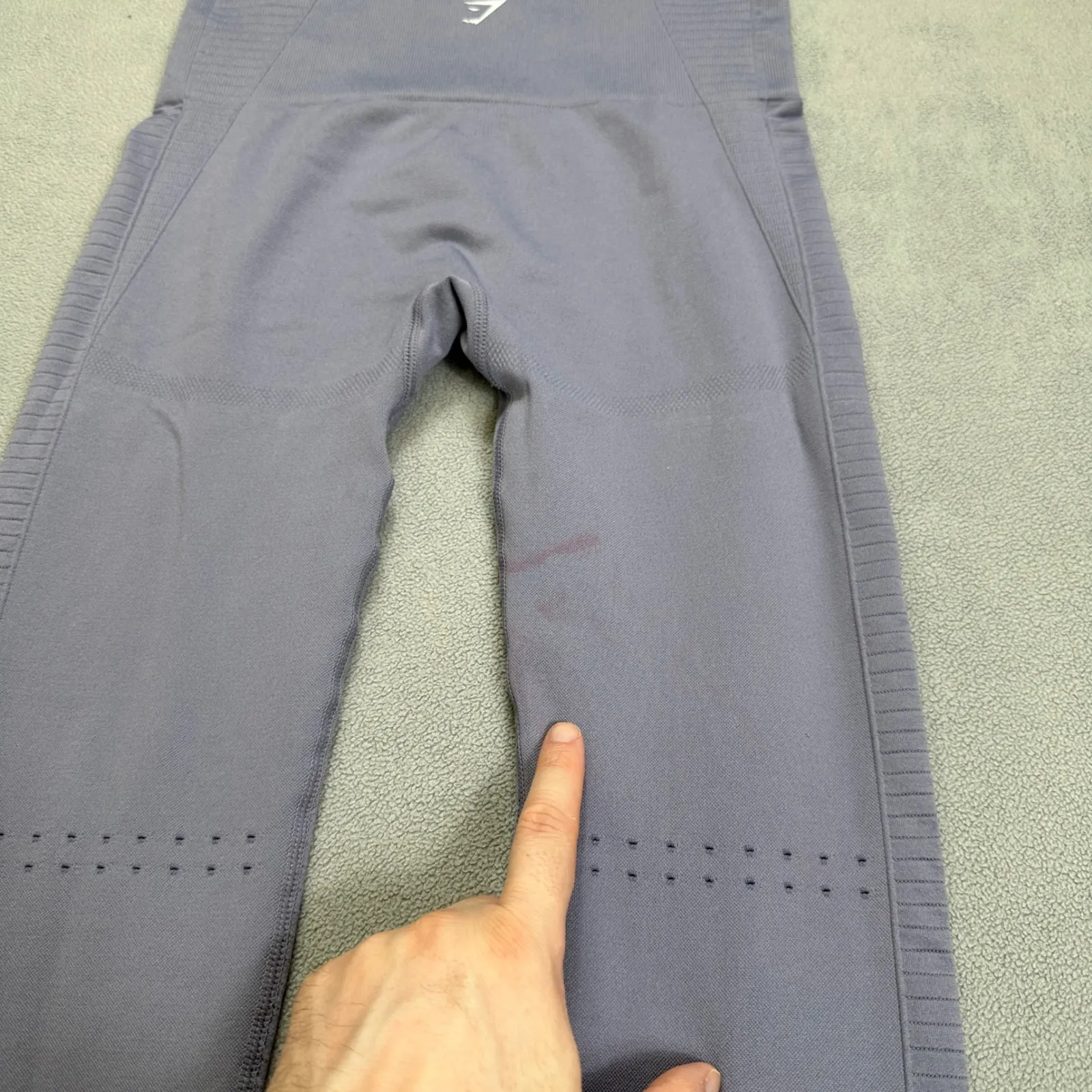 Gymshark Adapt Seamless Leggings S Purple High Waisted Workout Athletic Gym BB - Image 6