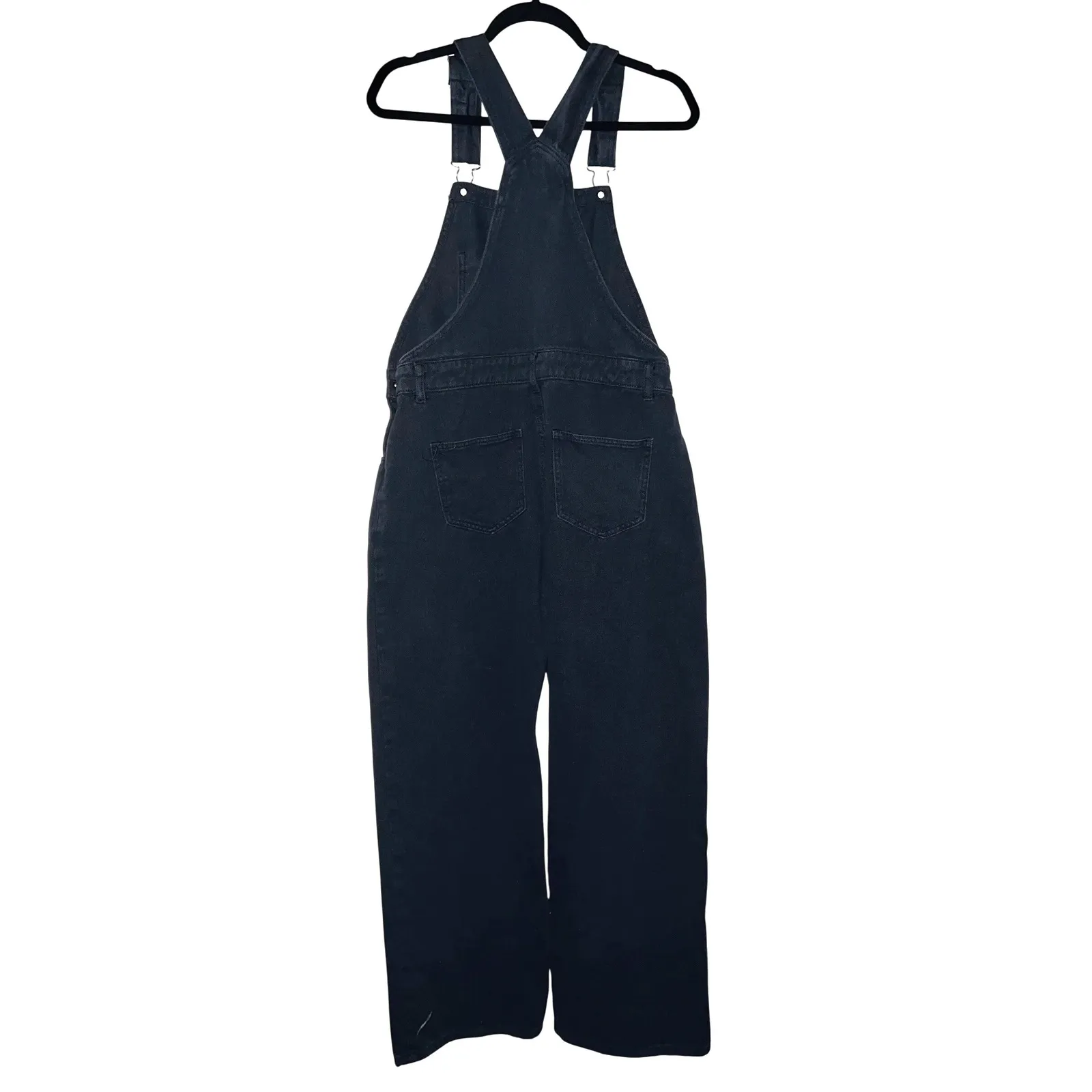 Edikted Sk8Ter Wide Leg Denim Overalls Blue Large Y2K Streetwear‎ Skater EUC - Image 6
