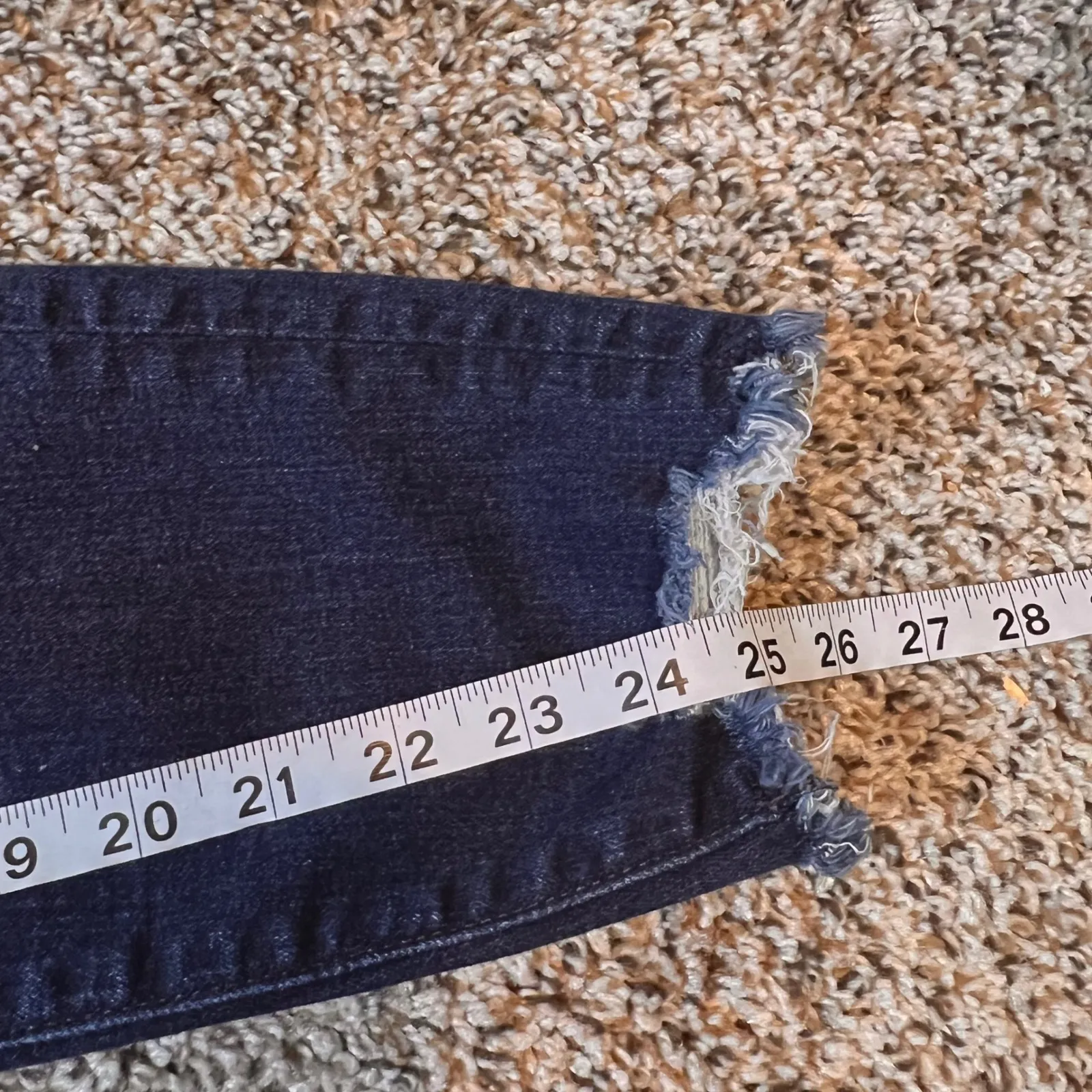 LOFT Make and Loved Denim Jeans Womens Size‎ 29/8 Skinny Dark Wash Distressed - Image 6