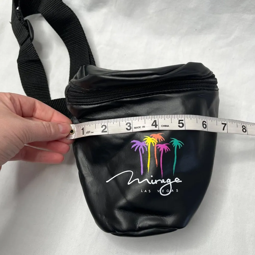 Mirage Las Vegas Black Fanny Pack Belt Bag Casino memorabilia - Image 9