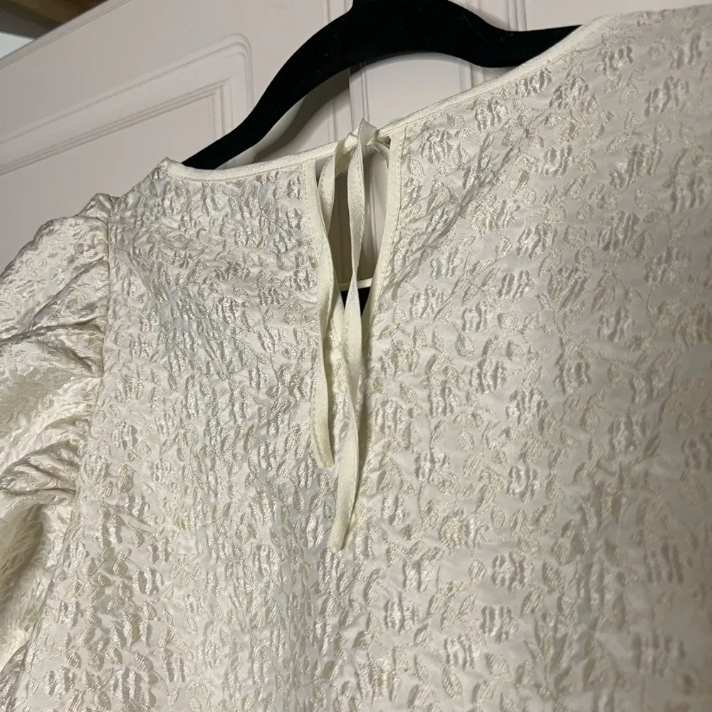 Cottagecore Fairy Brocade Puff Sleeve Voluminous Dress Size 6 - Image 13