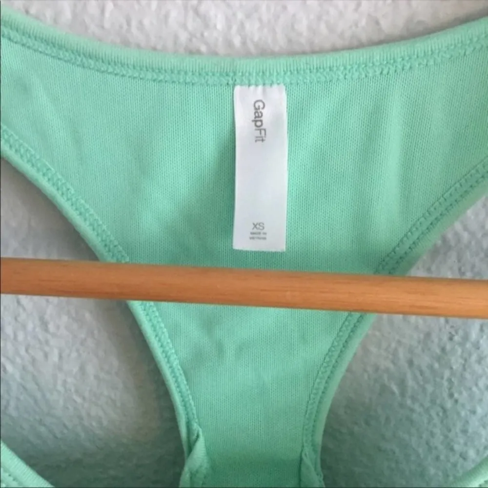GAP Mint Racerback Tank Top with Shelf Bra - Image 3