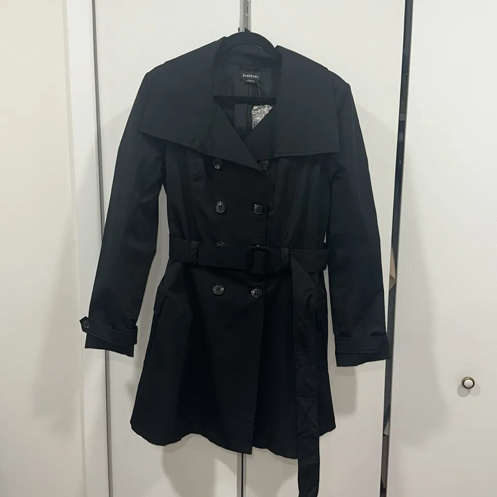 Bebe pleated trench coat - Image 2