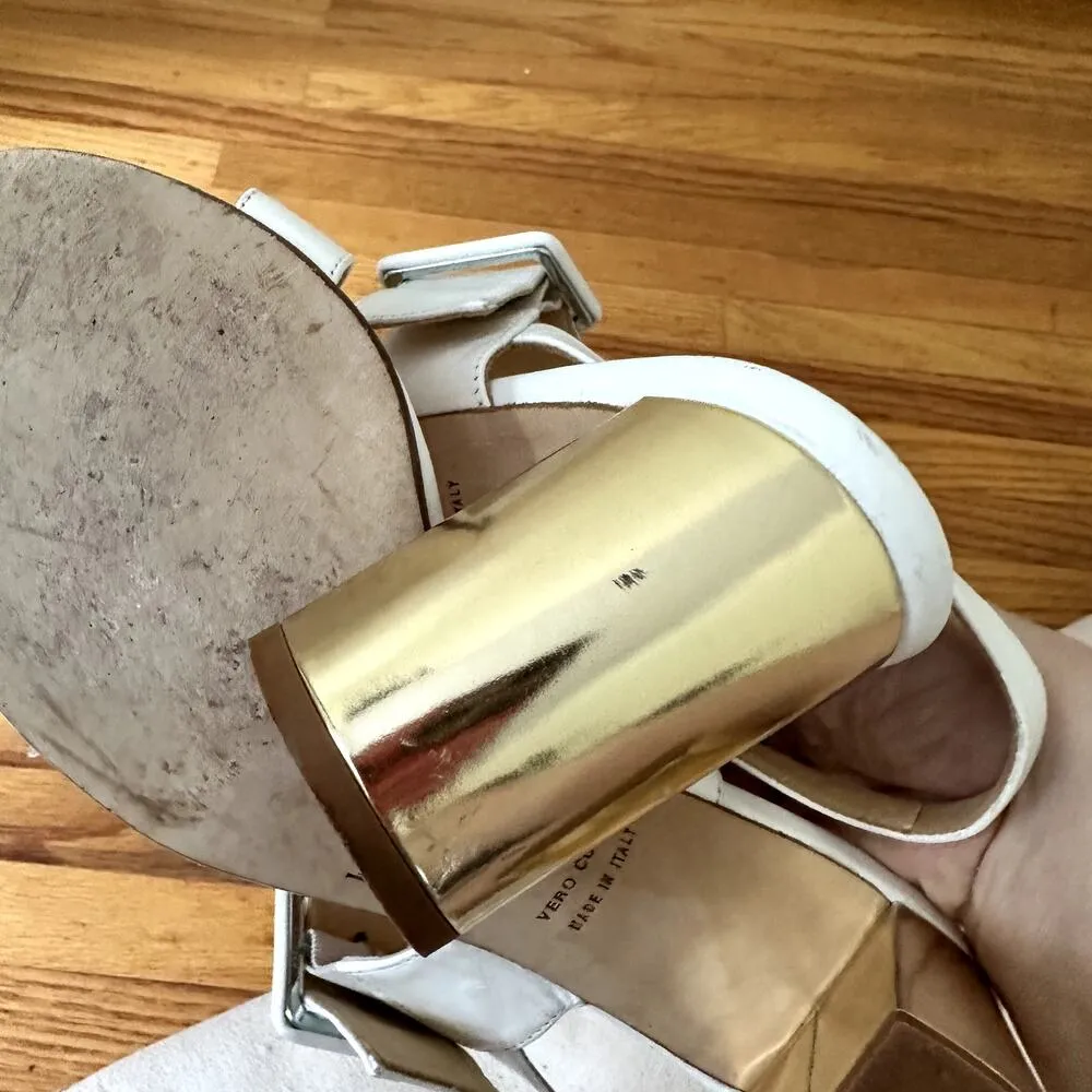 Kate Spade Round Toe Slingback Leather Sandal Sz 9 - Image 11