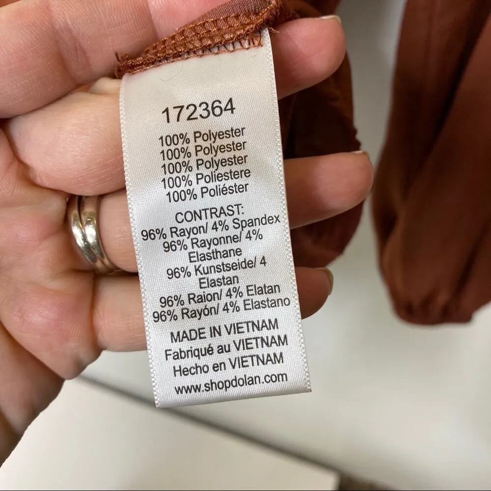 Anthro Dolan Marilyn Button Down Blouse Rust XS - Image 7