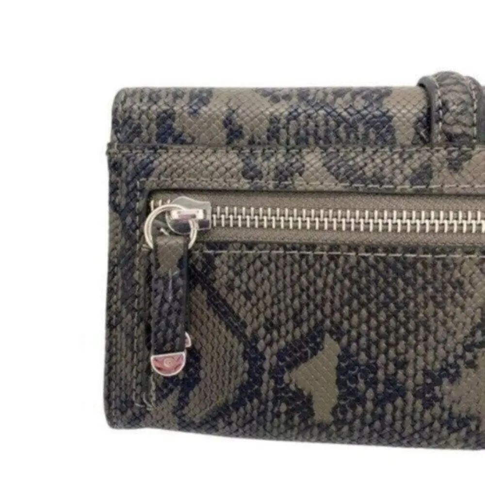 Alfani Bangle Organizer Womens Wallet Faux Leather Snakeskin Print NWOT - Image 4