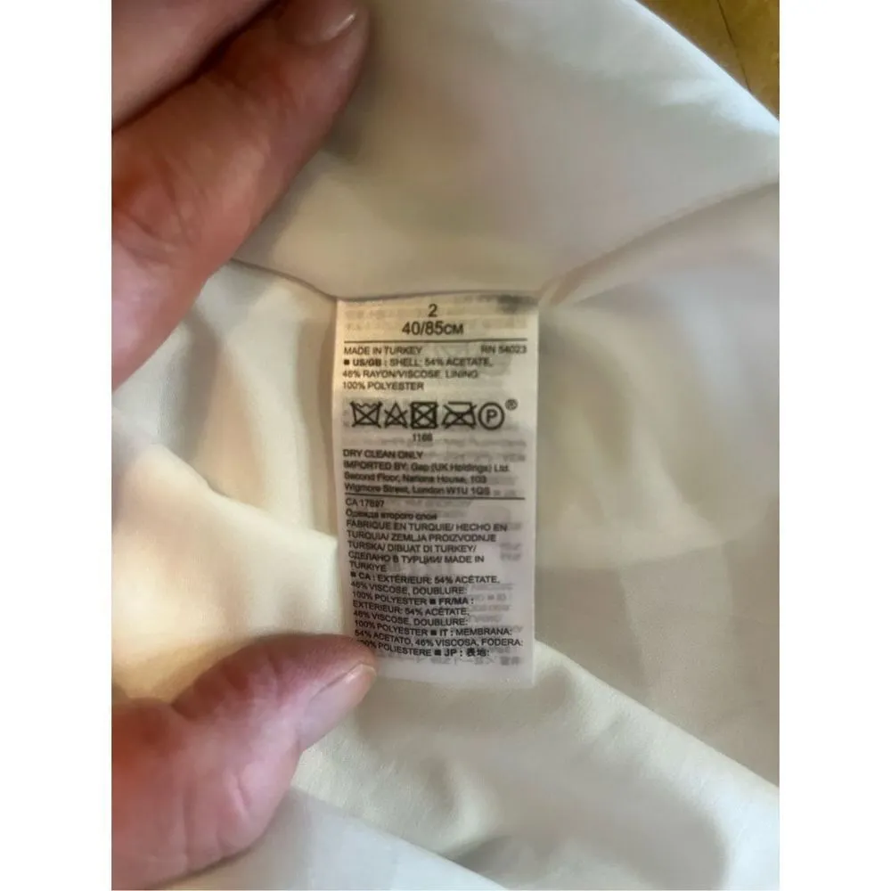 BANANA REPUBLIC Asymmetrical One Shoulder Stripe Dress Red White size 2 NWT $158 - Image 5