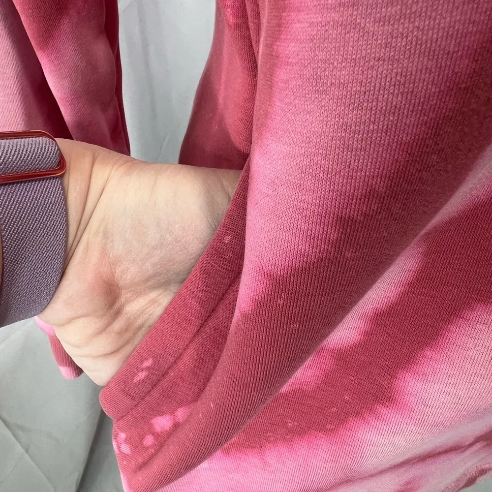 Zella pink tye dye sweatshirt size small - Image 6