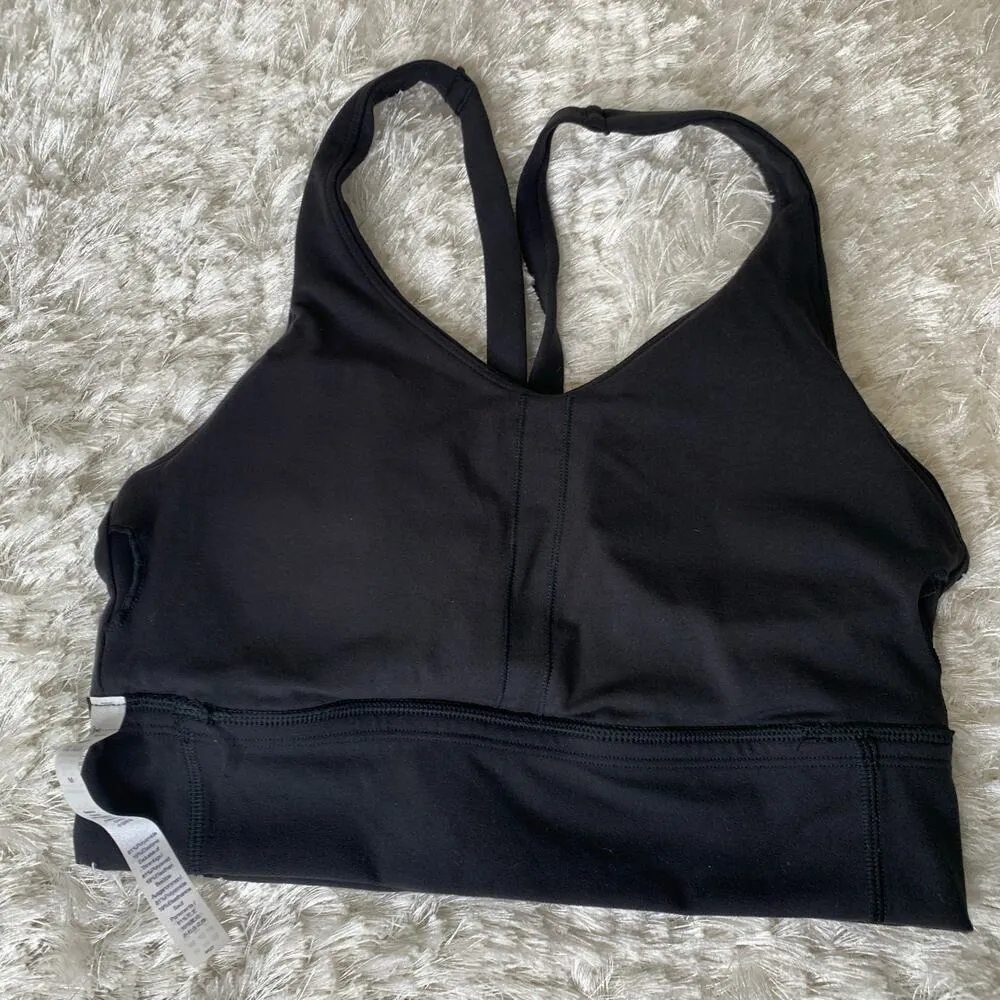 CRZ Yoga Buttery Black Sports Bra Y Back Classic Sz Medium - Image 4