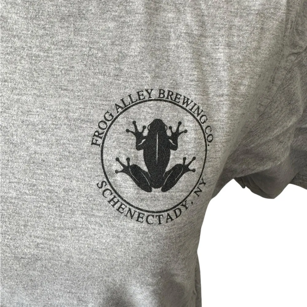 Port & Company Gray Frog Alley Brewing Graphic‎ Short Sleeve T - Image 2