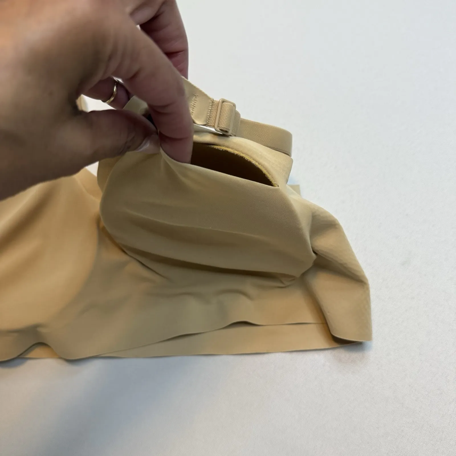 True & Company Wireless Removable Pads Light Nude Large Bra 36 C&D and 38‎ A&B Tan - Image 8