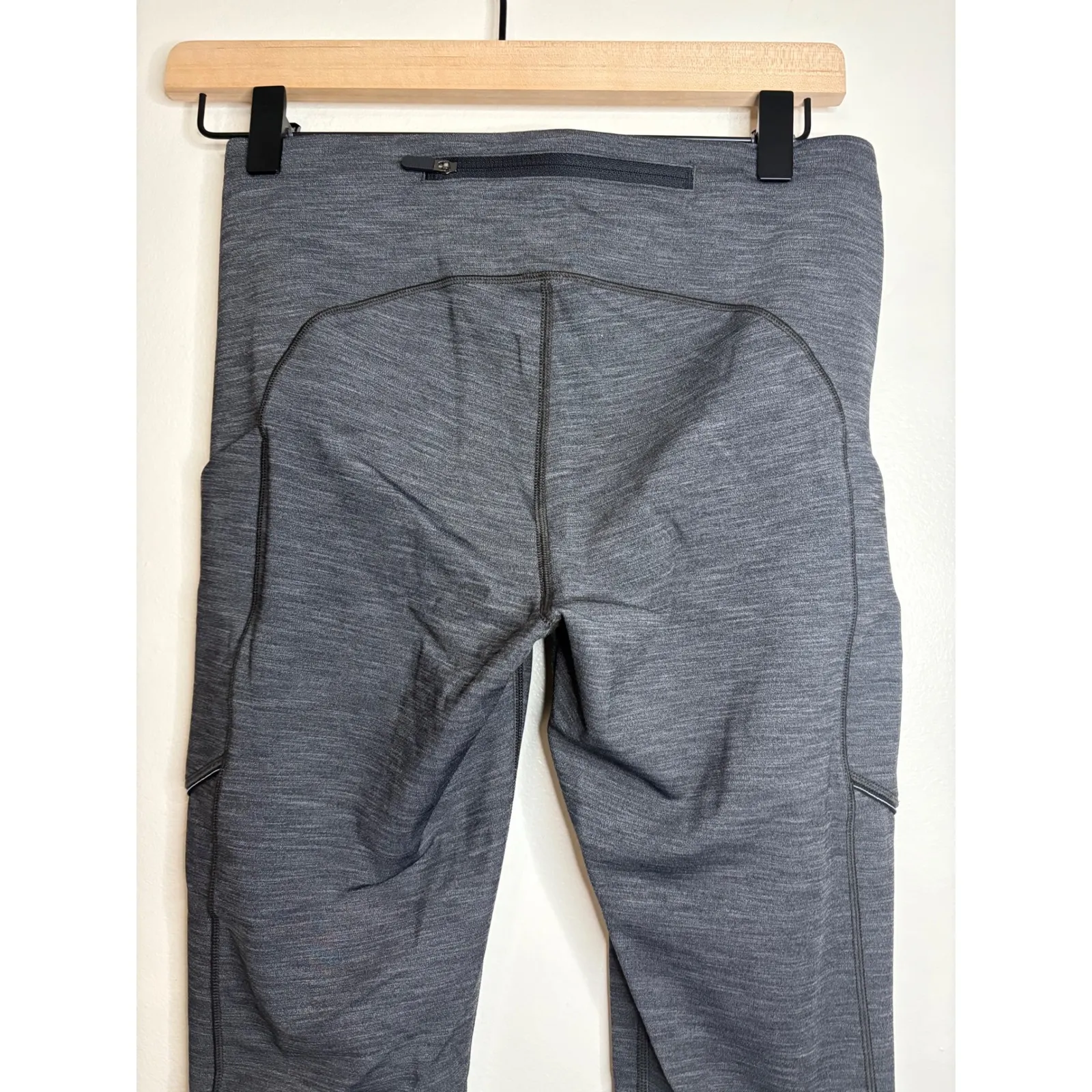 Lululemon Speed‎ Up Tights 28" Brushed Full-On Luxtreme Heathered Black Size 6 - Image 8