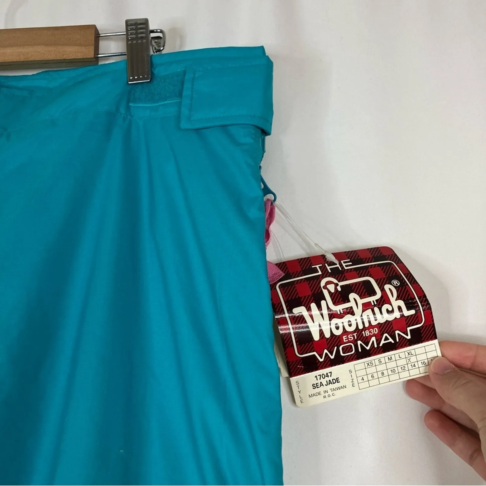 Woolrich Vintage Deadstock Sigmet Gear Sea Jade Teal Snow Ski Pants XL/14 NWT - Image 3