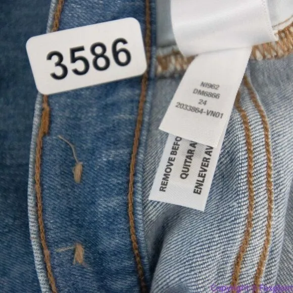 NEW Madewell Kick Out Crop Jeans in Cherryville‎ Wash: Raw-Hem Edition, 24 - Image 17