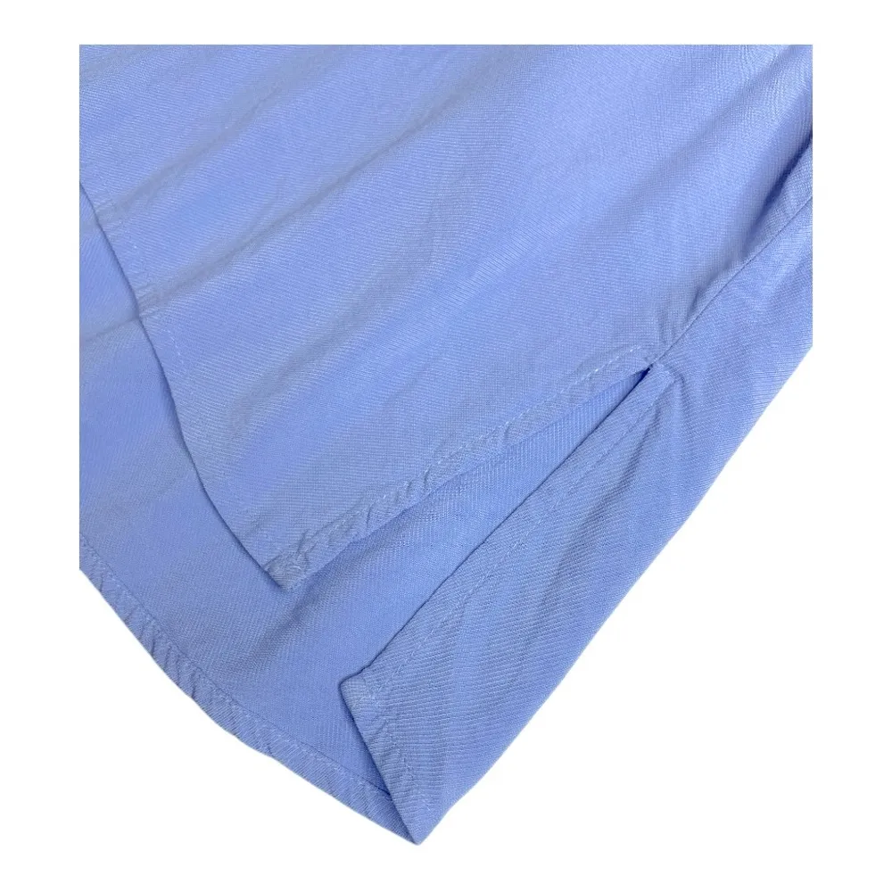 Soft Surroundings Jacqueline Shirt Button Down Tunic Long Sleeve Collared Blue - Image 6