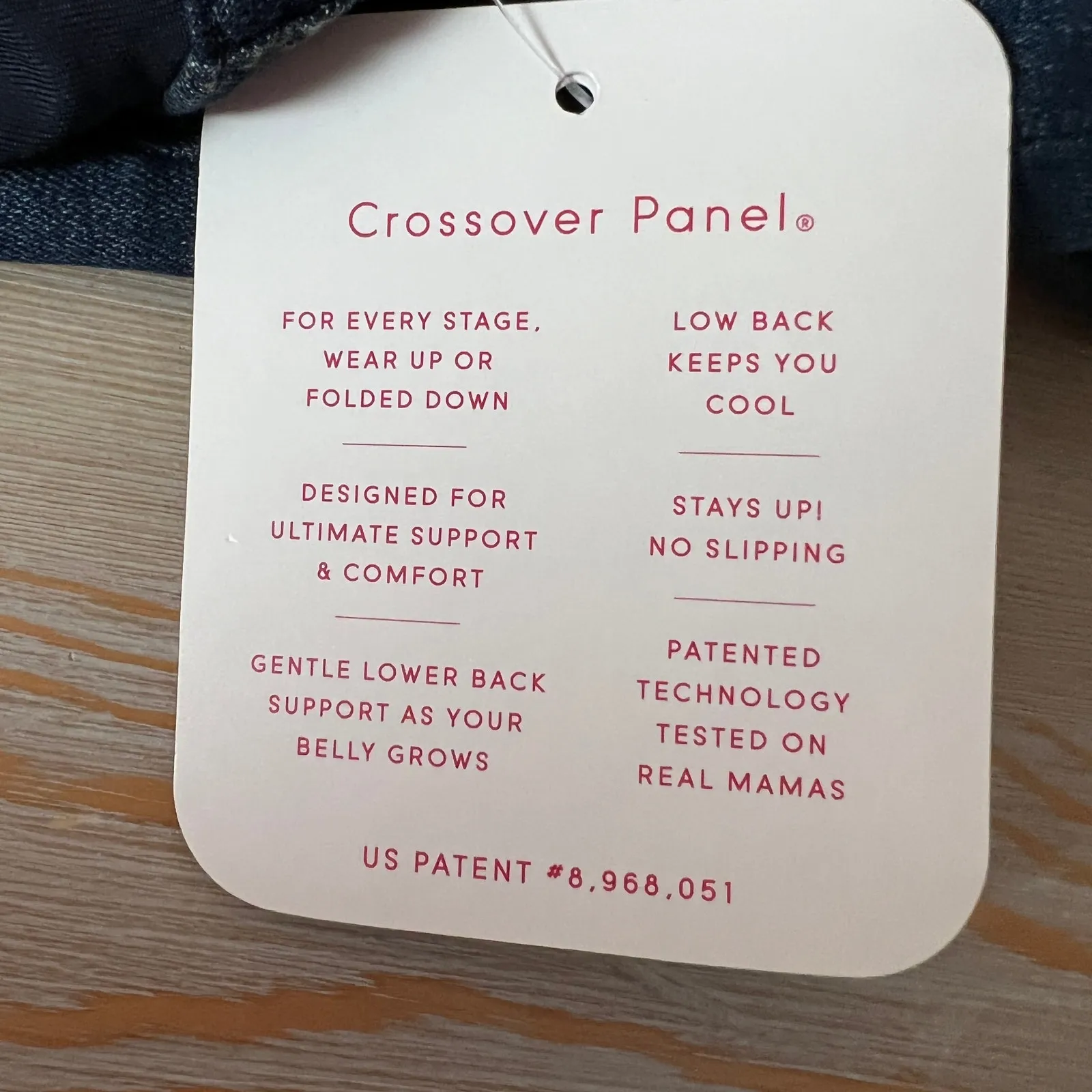 Isabel Maternity Crossover Panel Bermuda Jean Shorts - Image 4