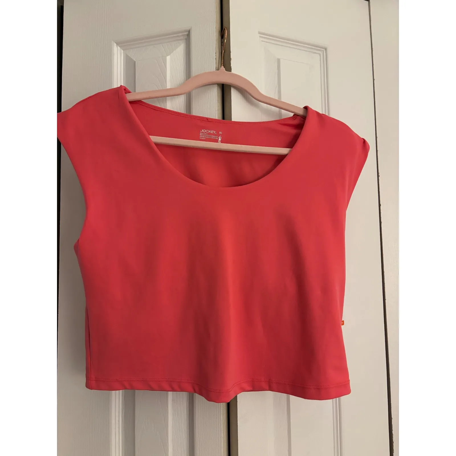 Jockey Women's Grapefruit Crop Top w/ Built - Image 4