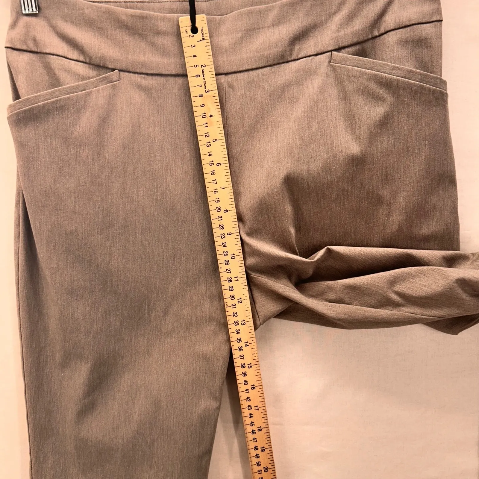 Chicos Pull On Pants Gray Large Or‎ 2 - Image 10