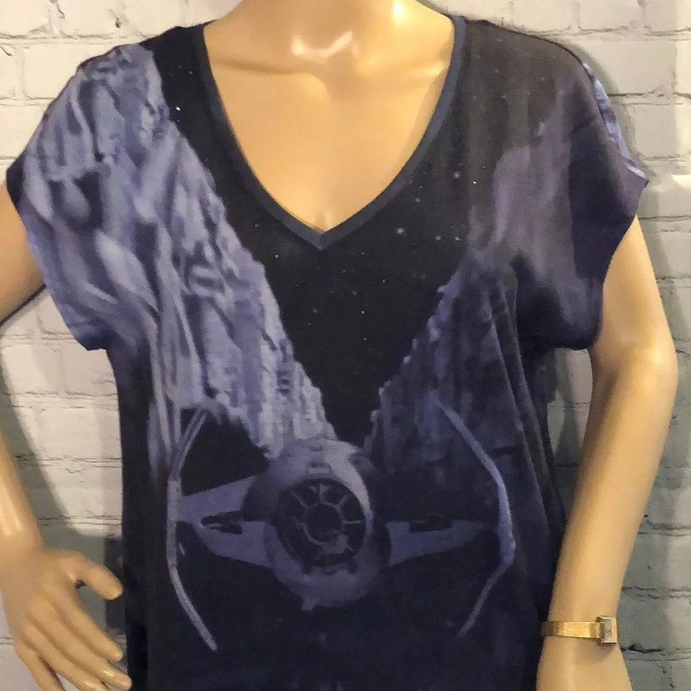 Rock & Republic  Star Wars Tie Fighter Vnec… - Image 3