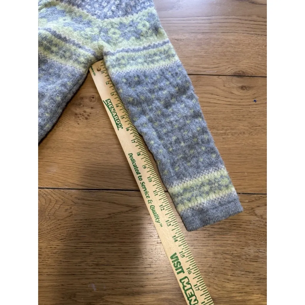 Susan Bristol Cardigan Sweater Women Medium Nordic Wool Metal Clasps Winter City - Image 8