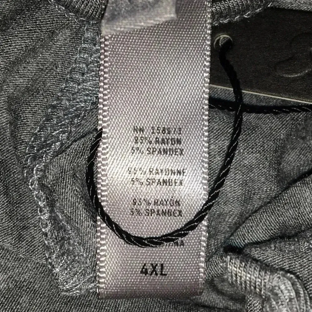 Skims Sleep Pants Heather Gray Lounge Casual Pants Drawstring Waist Grey 4X - Image 4