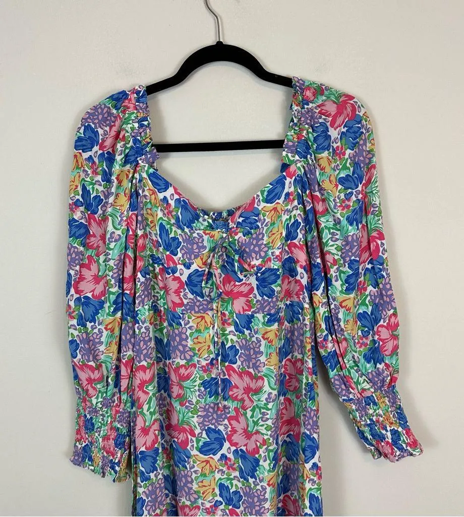 aithfull the Brand | Colorful Floral Mathilde Midi Dress Size 4 - Image 5