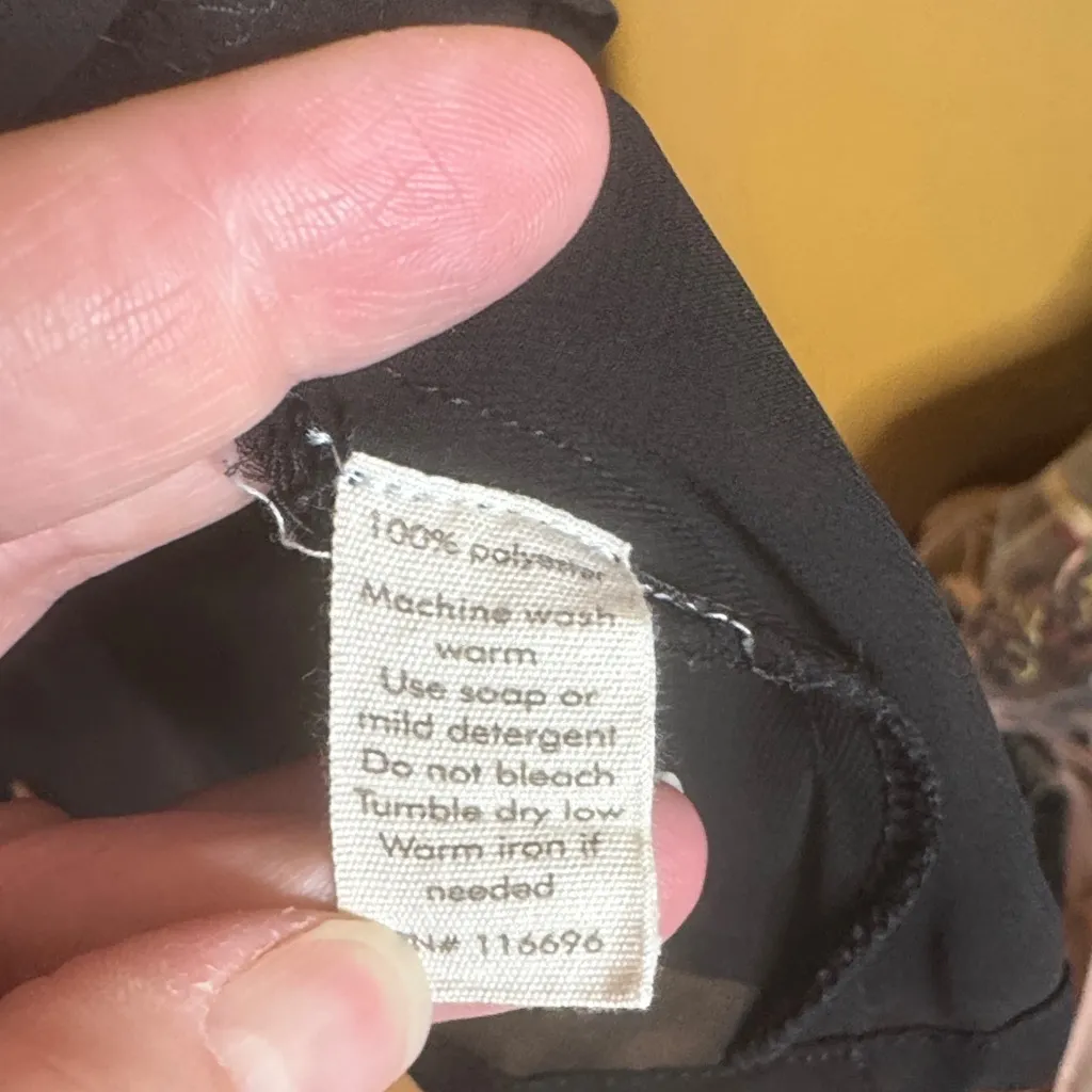 Japna Black & White Patterned Sleeveless Top Size Small - Image 3