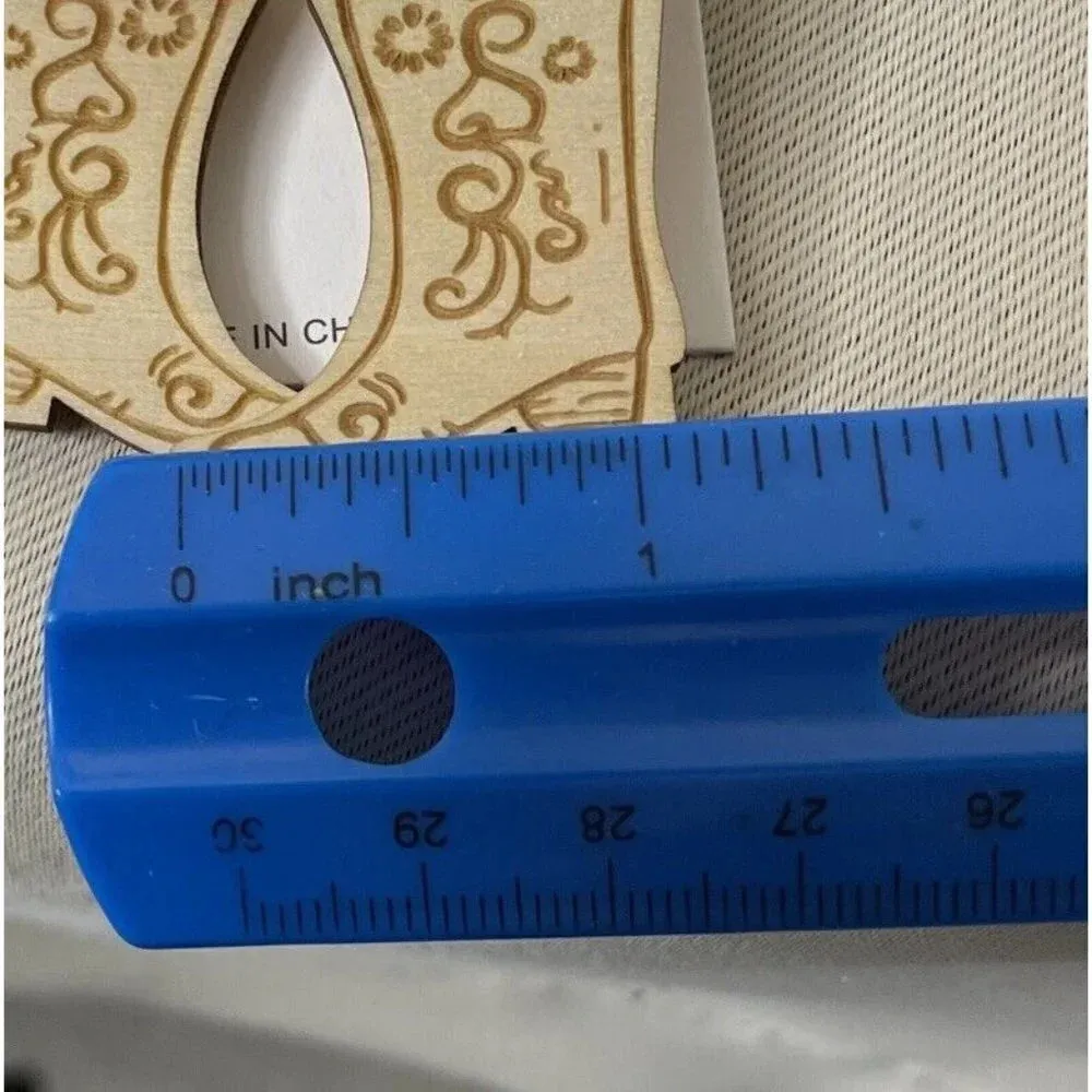 Boots Wooden Filigree‎ Dangle Hook Earrings Cowgirl Western Rodeo NEW Tan - Image 4