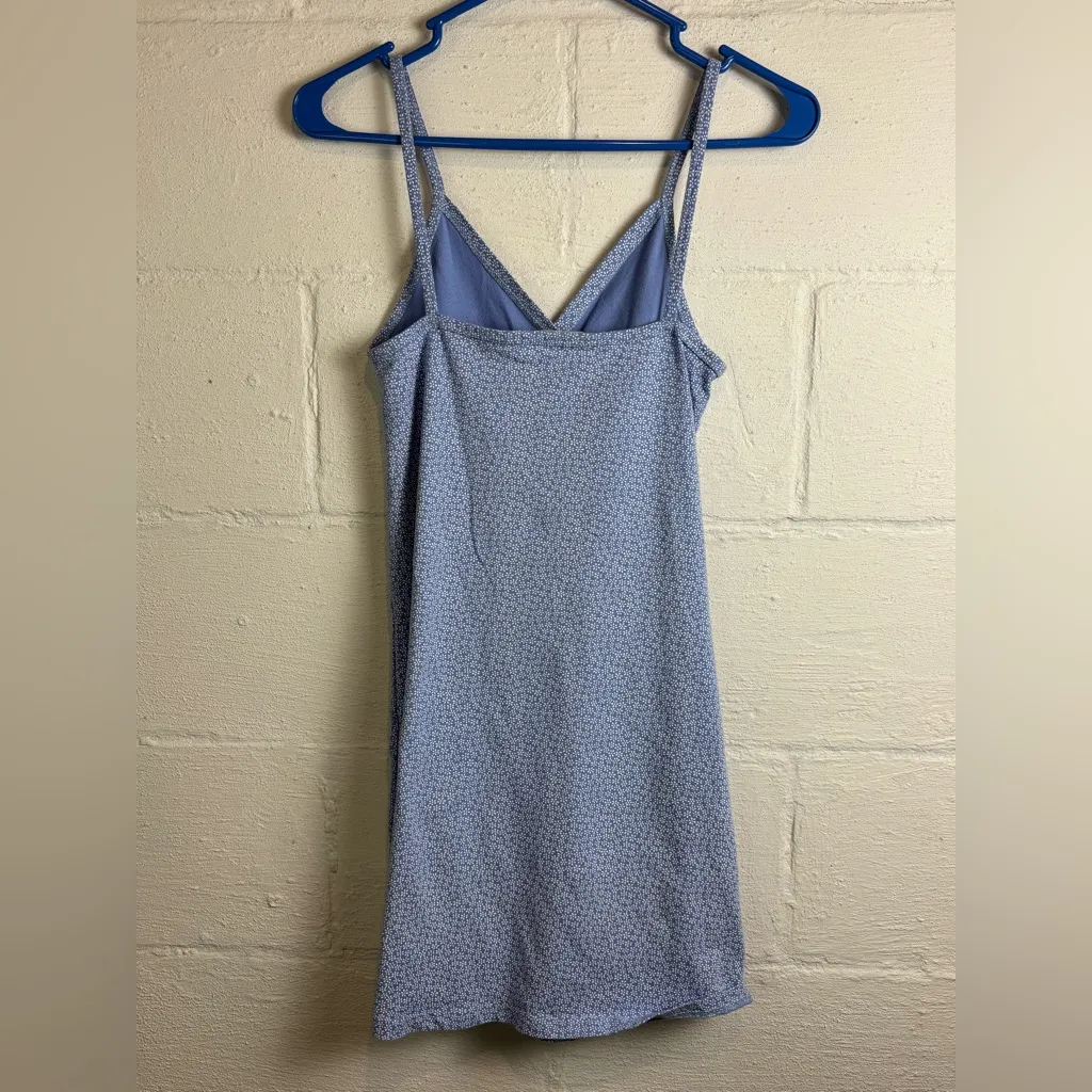 Brandy Melville Amara Floral Summer Blue & White Twee Cute Mini Dress One Size - Image 6