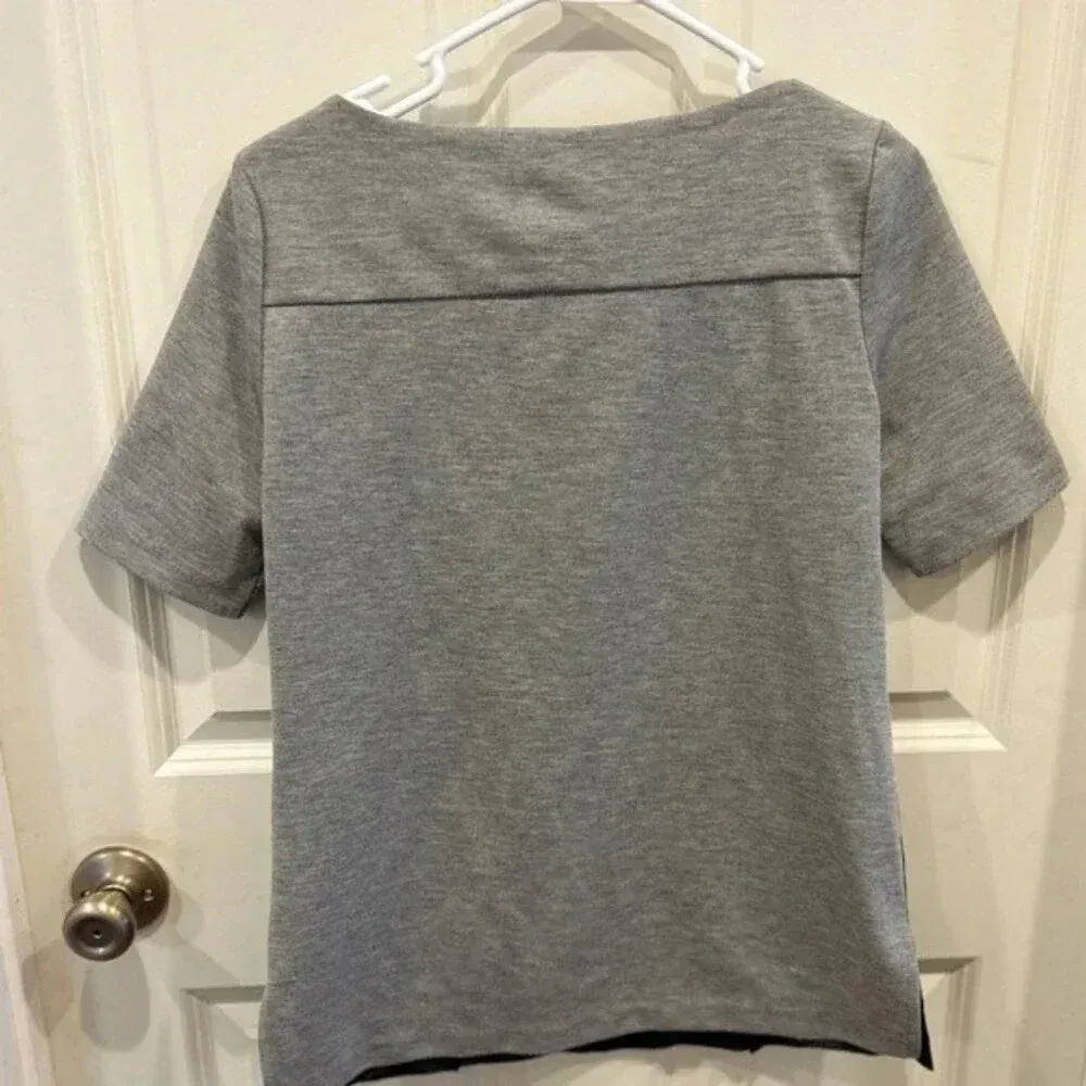 Robert Rodriguez Perforated Leather Front‎ Top Medium - Image 5